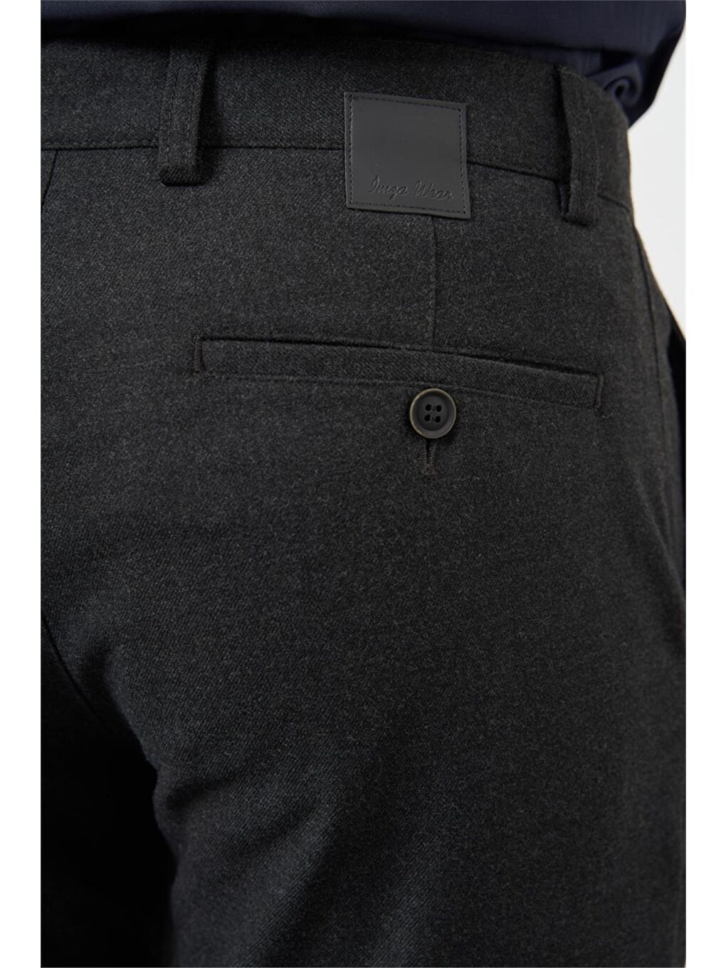 Siyah Esnek Yandan Cepli Casual Slim Fit Chino Pantolon 1003245108-3