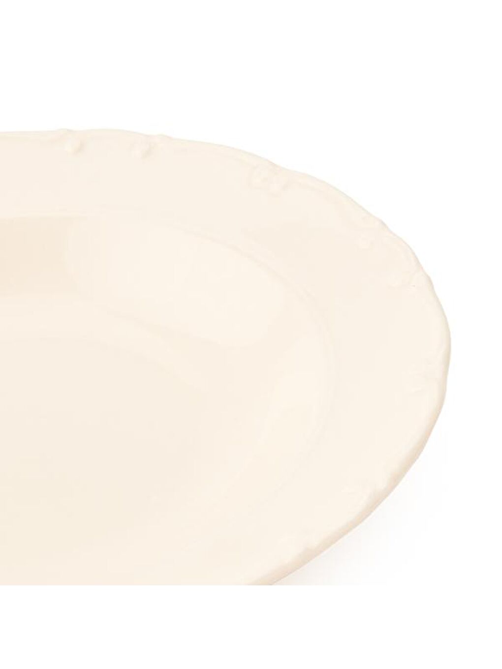 Ekru Liana Çukur Tabak - Krem - 23 cm-2