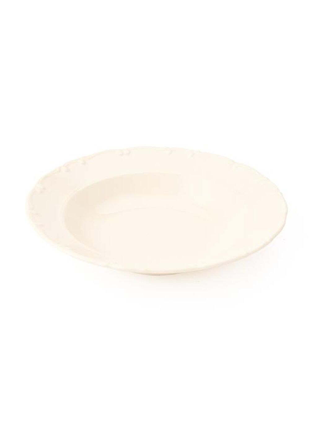 Ekru Liana Çukur Tabak - Krem - 23 cm-3