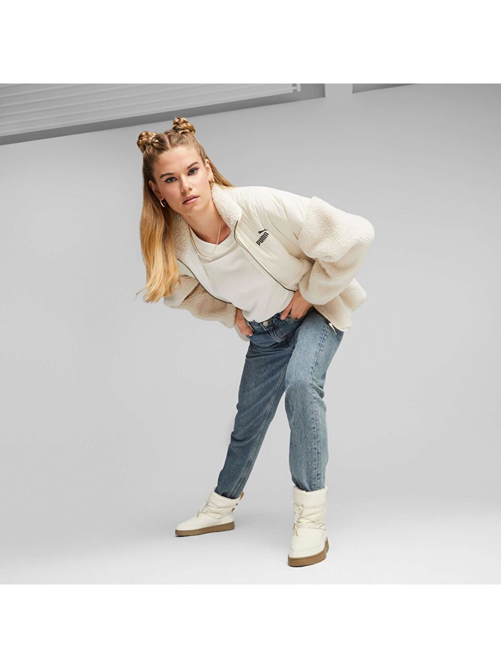 Beyaz Snowbae Kadın Bot-1