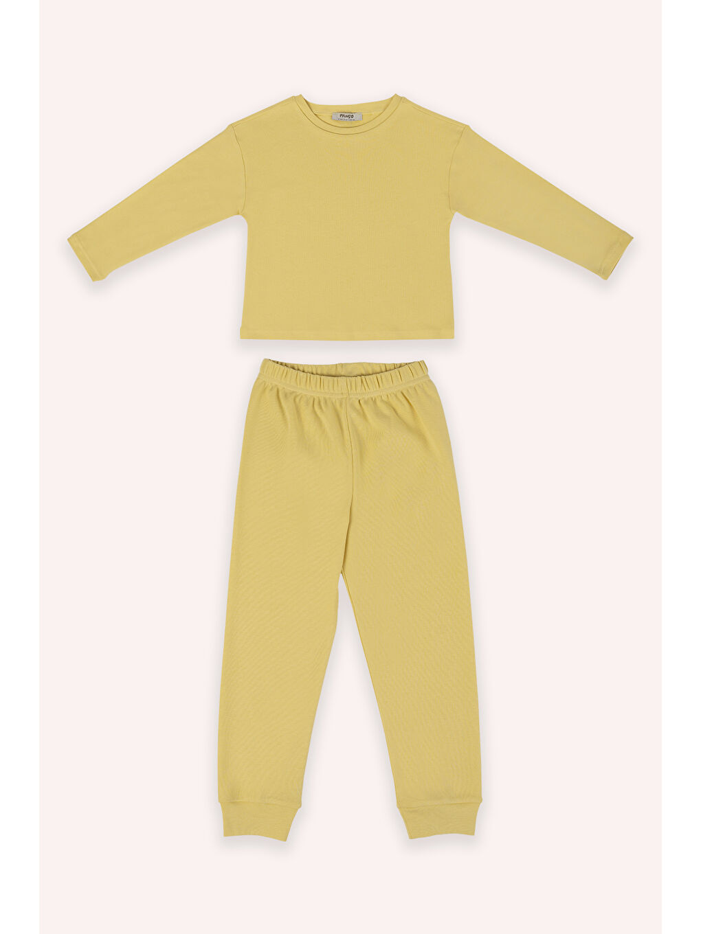 Sarı Kız Çocuk  2'li Pijama Takım