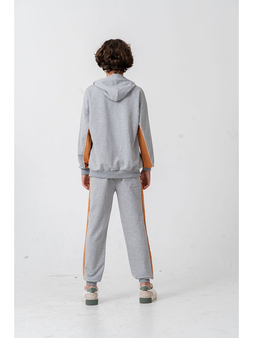 Gri Soul Fater Great Mental Attitude Baskılı Erkek Çocuk Alt Üst Eşofman Takımı-7