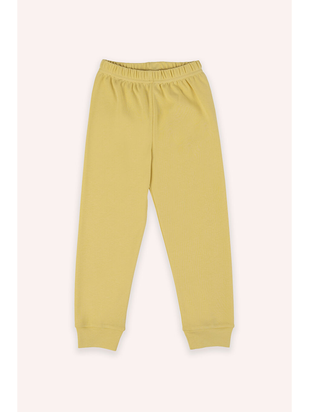 Sarı Kız Çocuk  2'li Pijama Takım-4