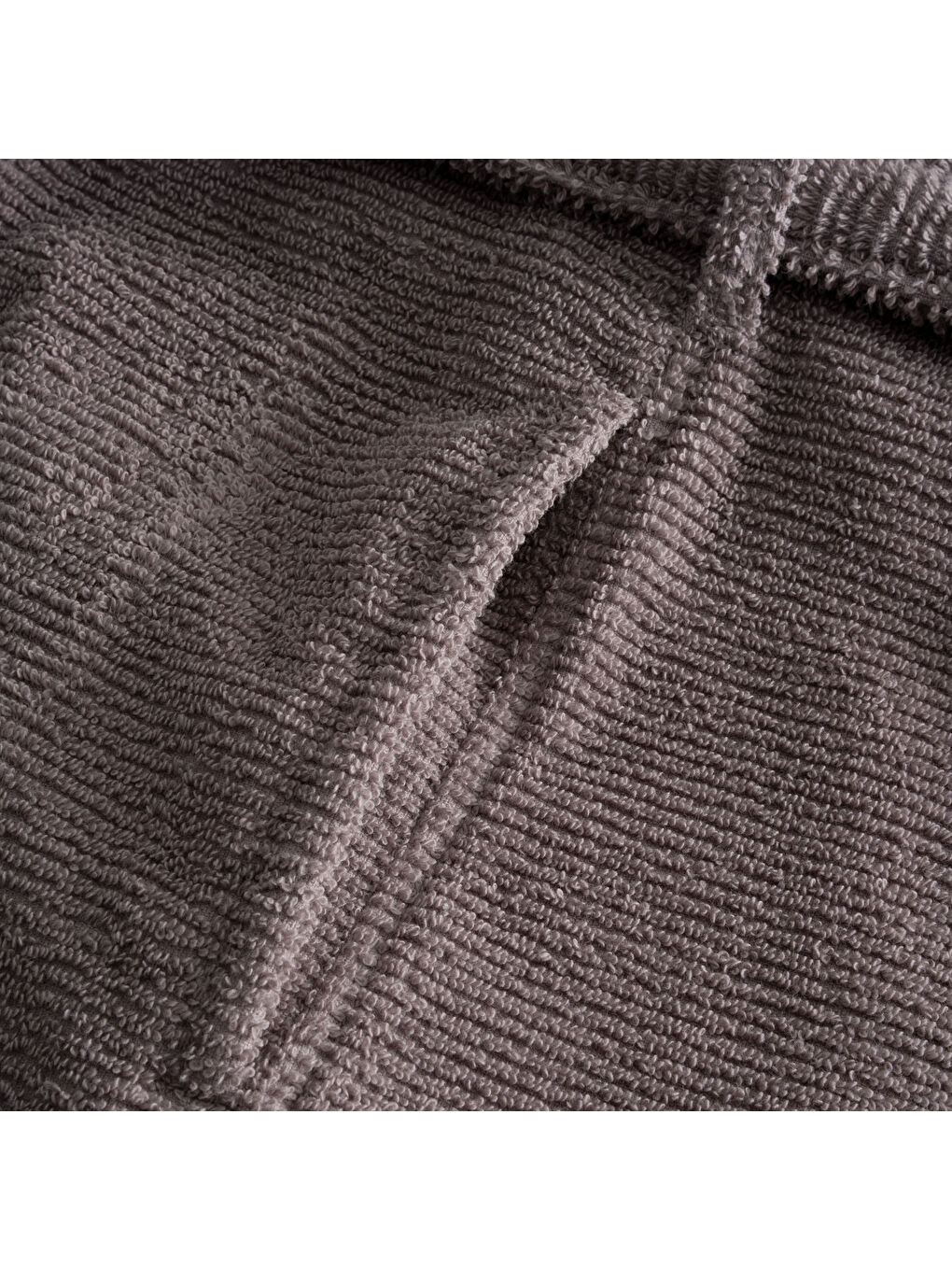 Bej Tria Aile Bornoz Seti 10 Parça %100 Pamuk Jakarlı Vizon-Krem M/L-1