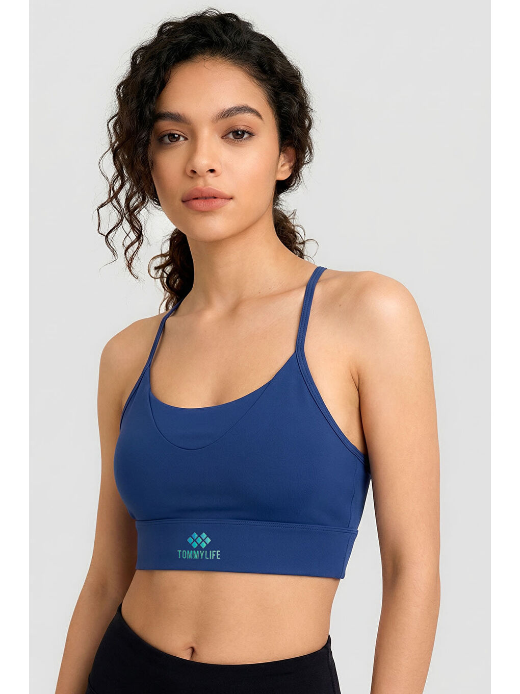 İndigo Standart Fit Baskılı Sırt Detaylı Kadın Spor Büstiyer - 97300-2