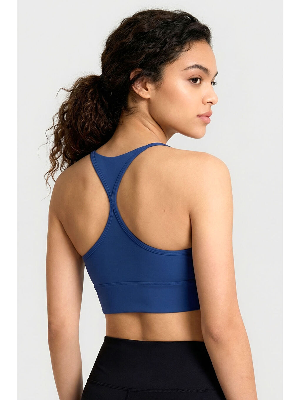 İndigo Standart Fit Baskılı Sırt Detaylı Kadın Spor Büstiyer - 97300-4