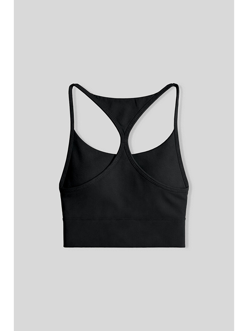 Siyah Standart Fit Baskılı Sırt Detaylı Kadın Spor Büstiyer - 97300-3