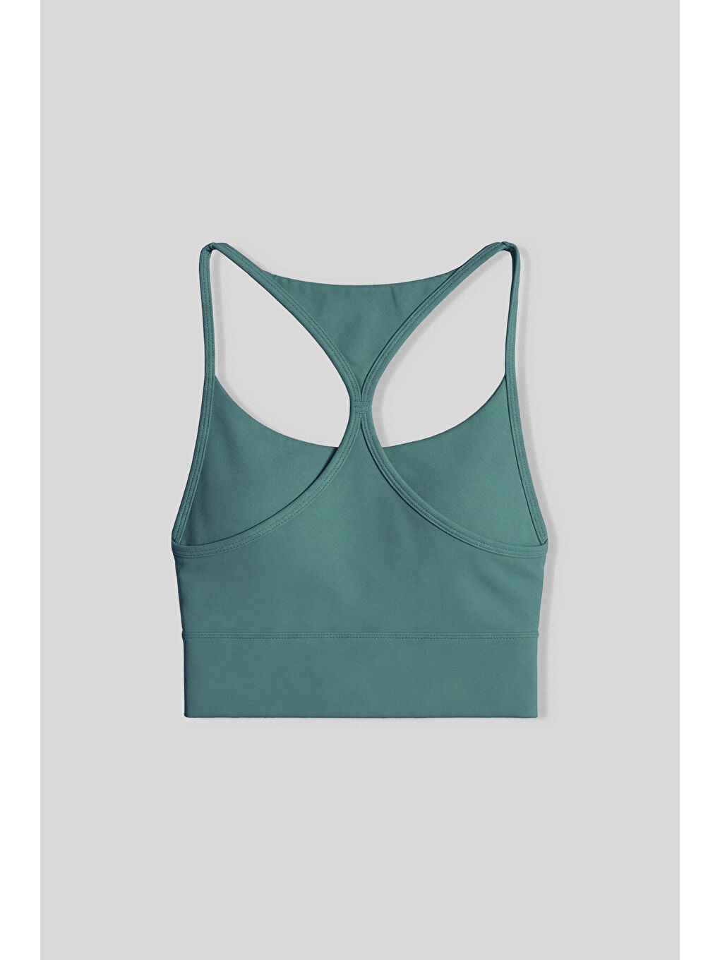 Orman Yeşili Standart Fit Baskılı Sırt Detaylı Kadın Spor Büstiyer - 97300-2