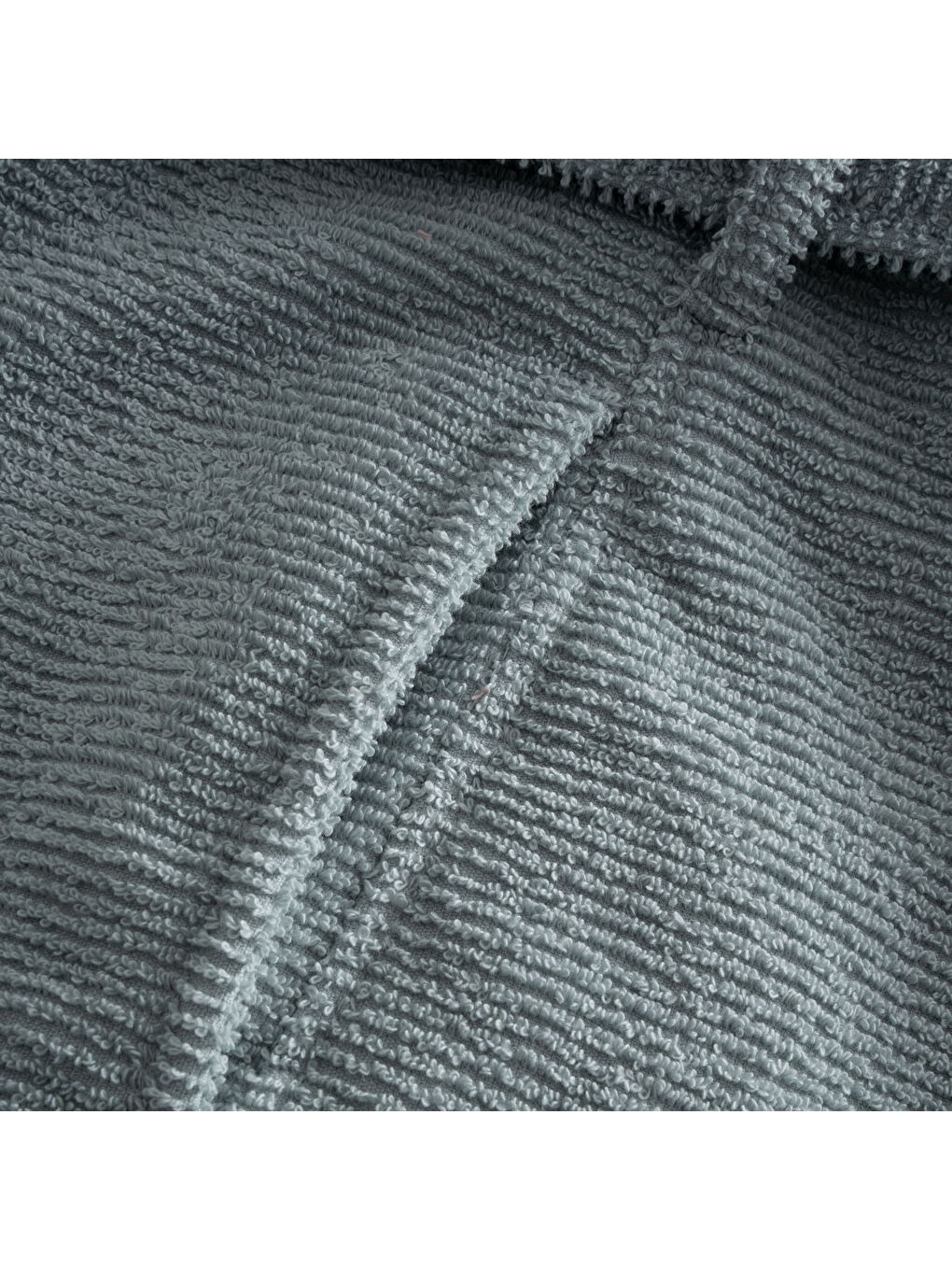 Yeşil Tria Aile Bornoz Seti 10 Parça %100 Pamuk Jakarlı Mint-Krem M/L-7