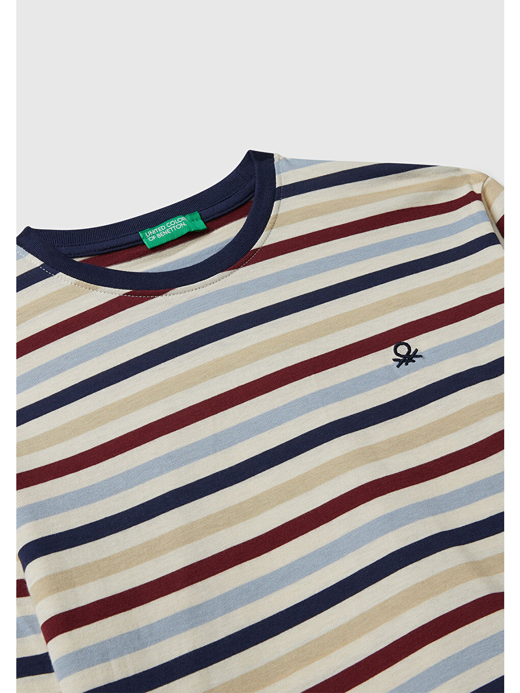 Karışık Erkek Çocuk Çok Remkli Çizgili Logo Detaylı Nervürlü Uzun Kollu T-shirt-2