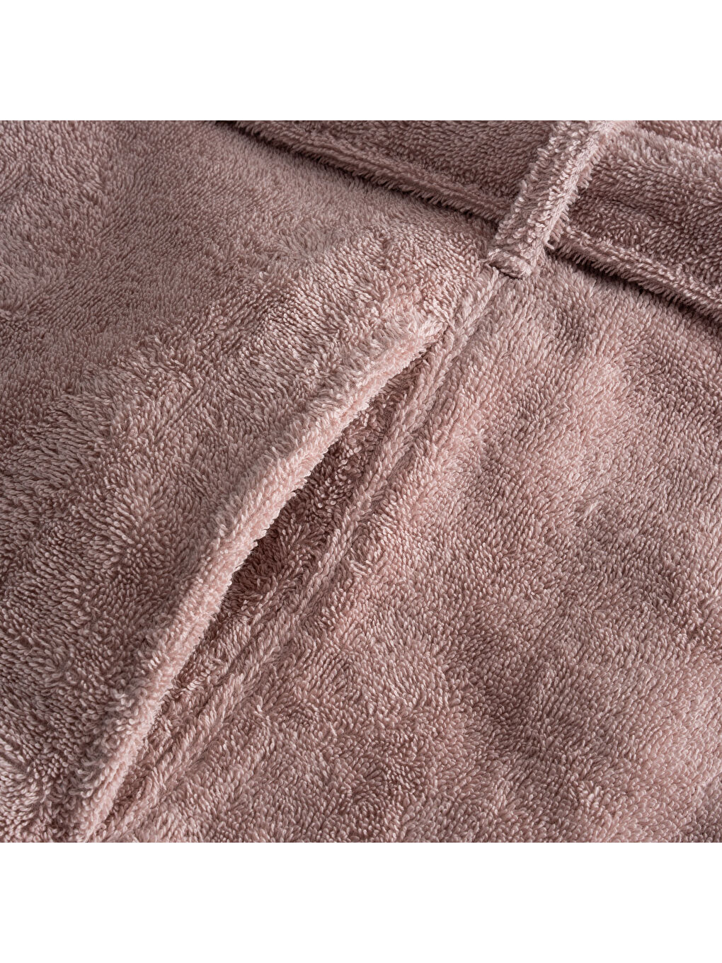 Pembe Fiorina Aile Bornoz Seti 10 Parça %100 Pamuk Jakarlı Pudra-Bej M/L-2