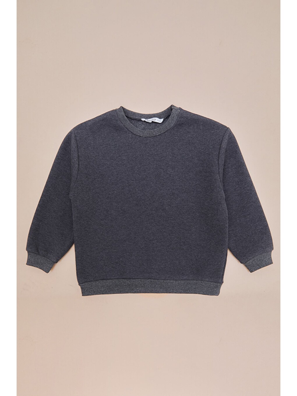 Antrasit 3 İplik Basic Unisex Çocuk Sweatshirt-3