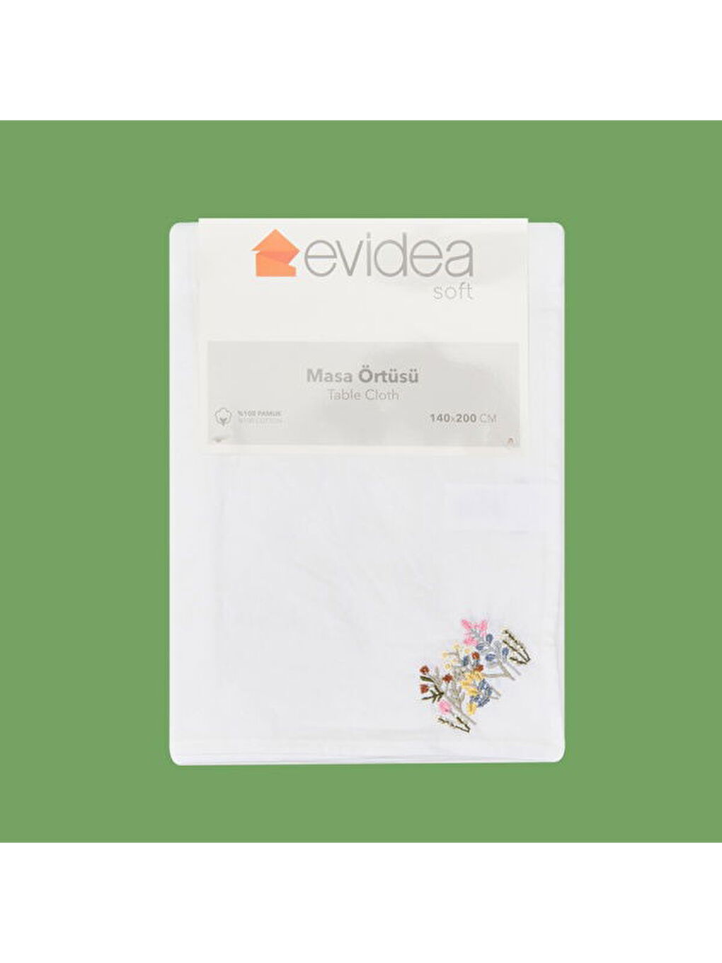 Soft Fancy Granny Masa Örtüsü - Beyaz - 140x200 cm-3