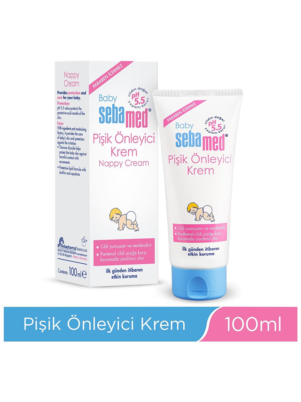 Sebamed Baby Renksiz Bebek Pişik Önleyici Krem 100 ml x 6 Adet - 1