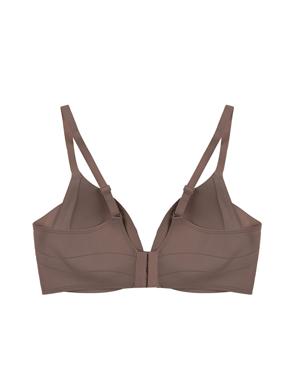 Kahverengi Kadın Kaplı Lazer Dikişsiz Modelli Sütyen-3