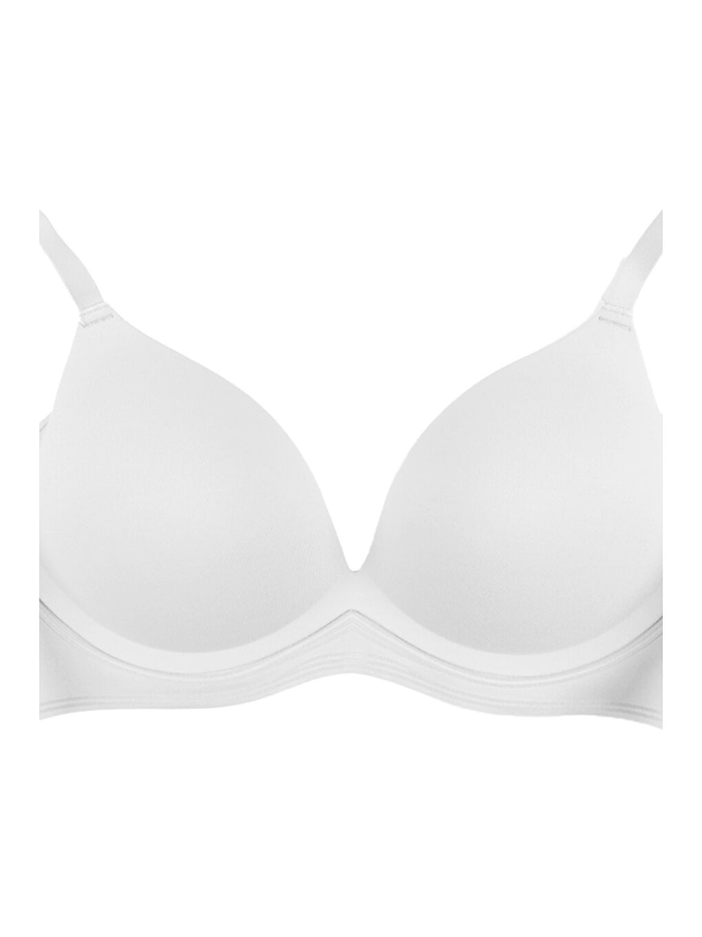 Ekru Kadın Kaplı Lazer Dikişsiz Modelli Sütyen-1