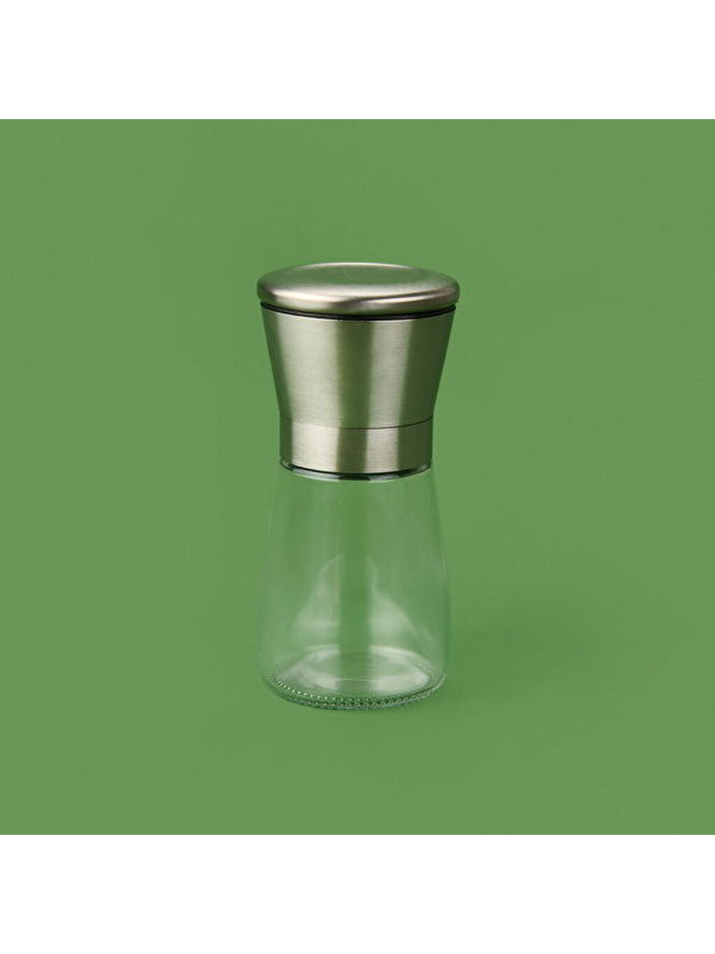 Renksiz Tuz ve Biber Değirmeni - Şeffaf / Gri - 13 cm