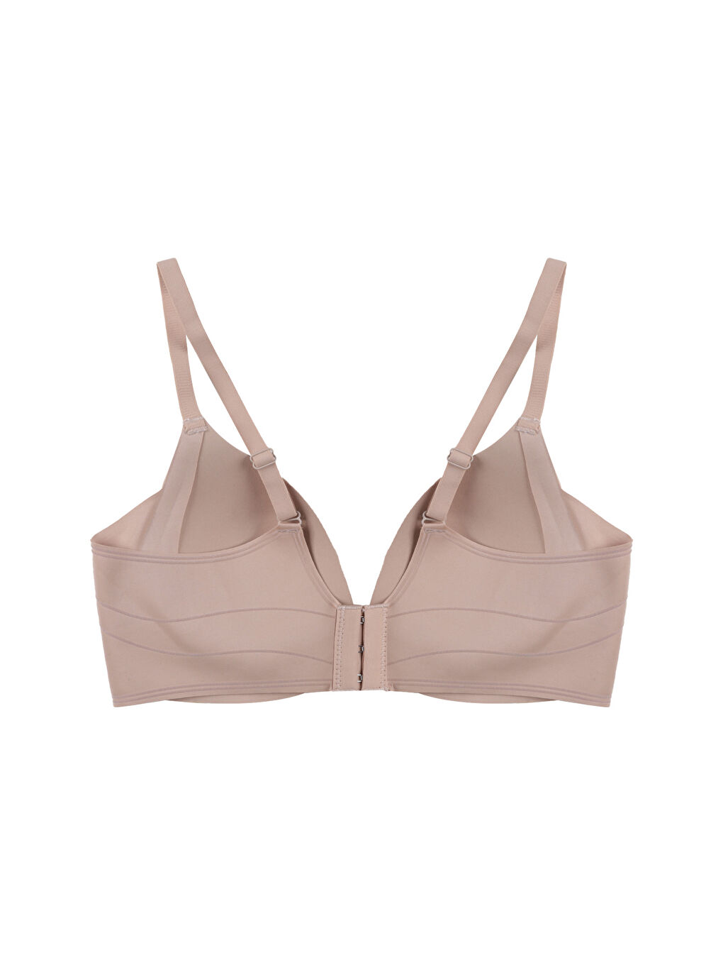 Ekru Kadın Kaplı Lazer Dikişsiz Modelli Sütyen-3