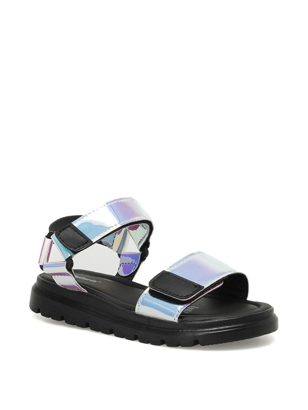 624292.F3FX Siyah Kız Çocuk Sandalet-1