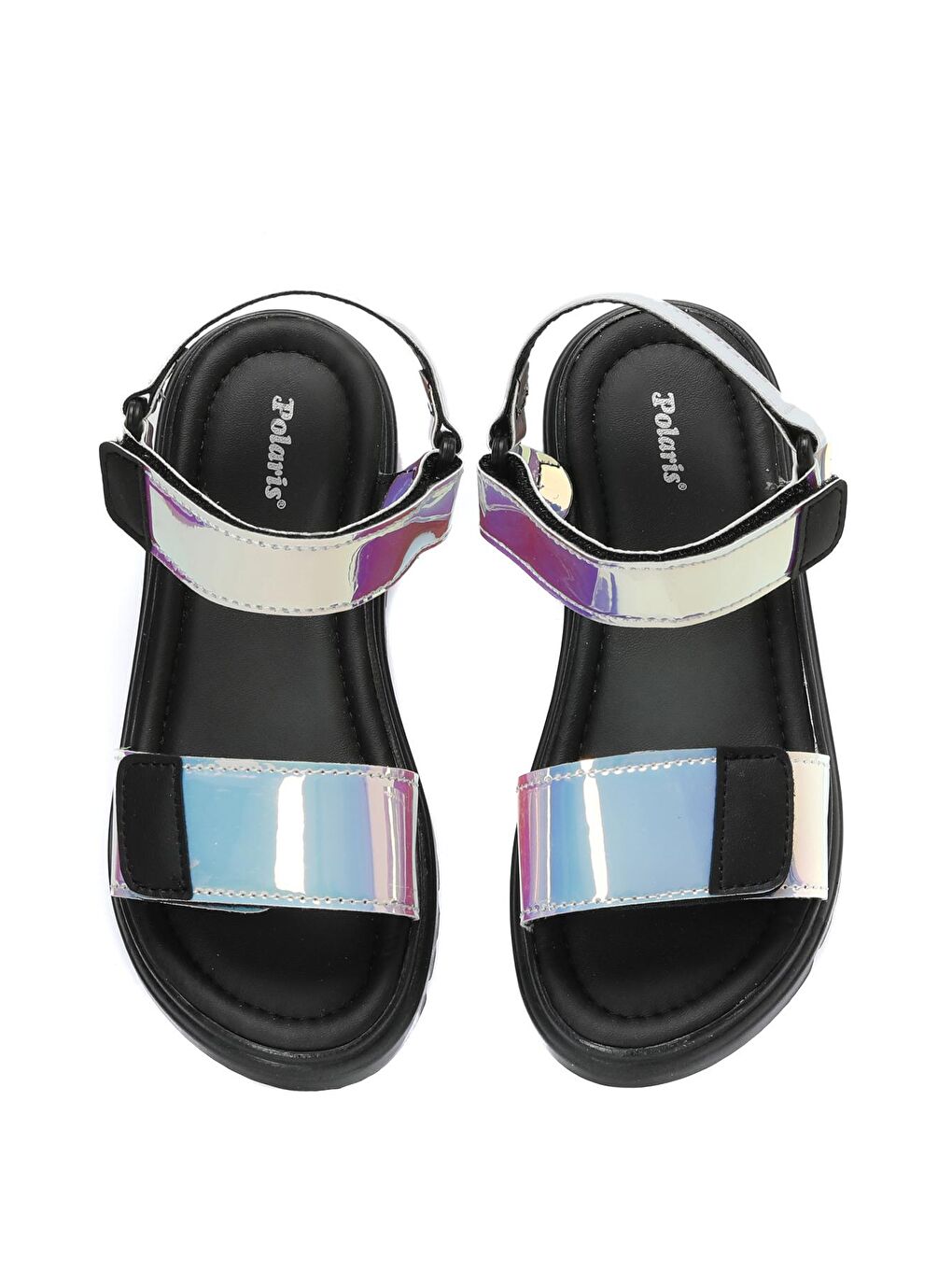 624292.F3FX Siyah Kız Çocuk Sandalet-3