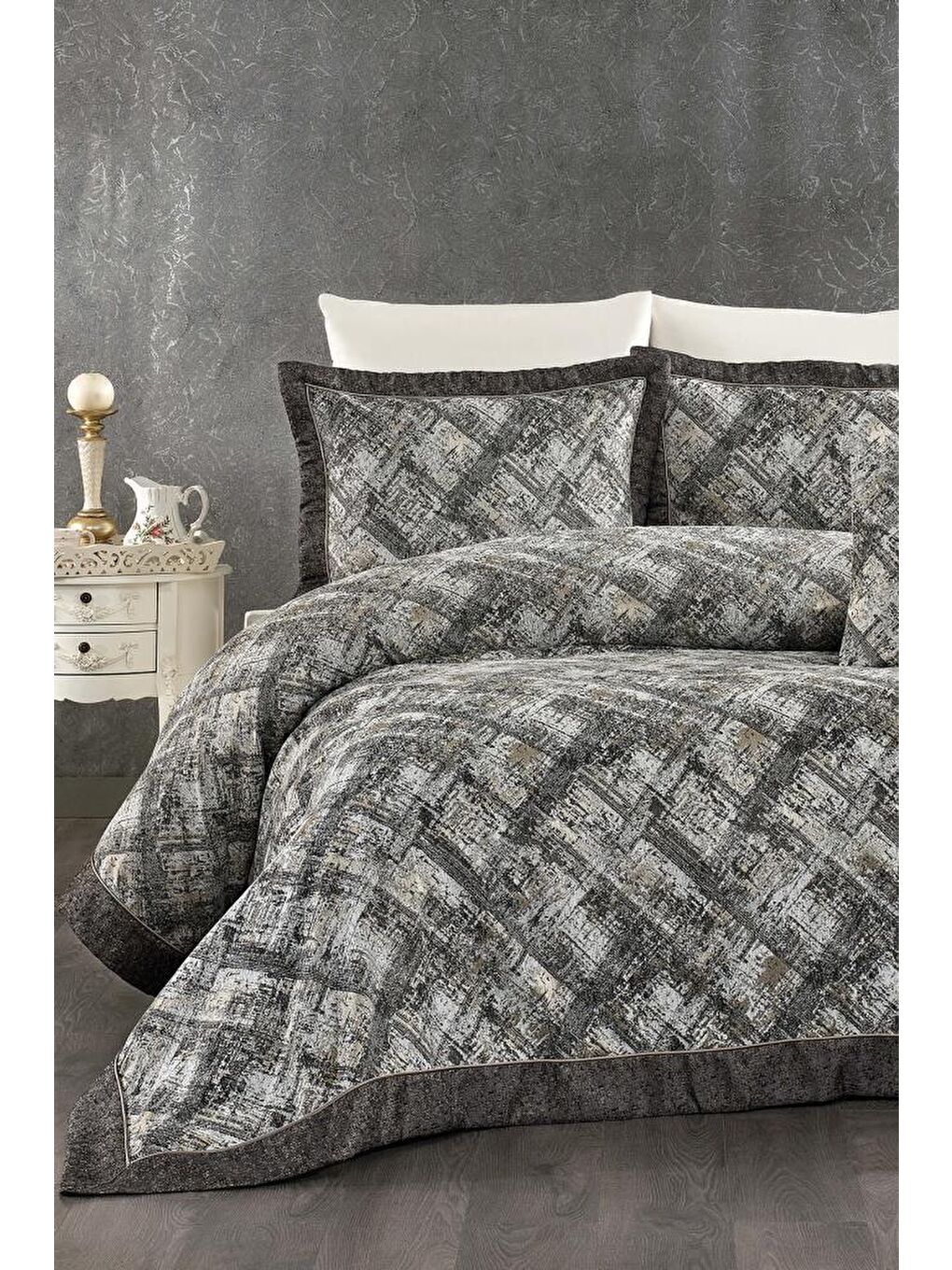 Dora 7 Parça Şönil Pike Takımı Yeşil