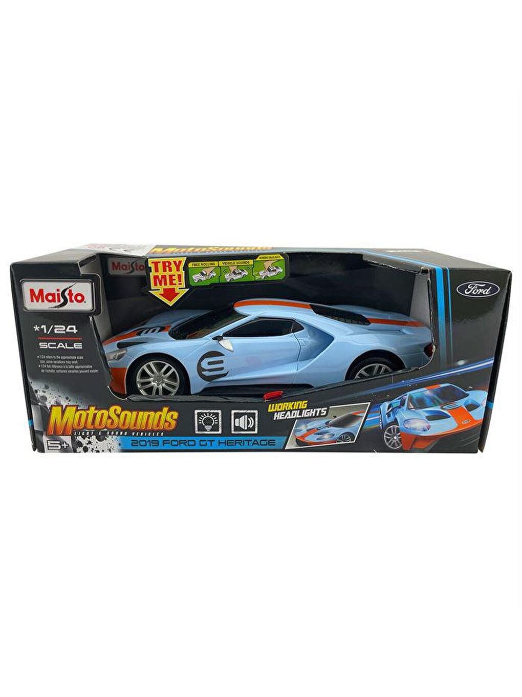 2019 Ford GT Heritage Işıklı ve Sesli Model Araba 81238-1