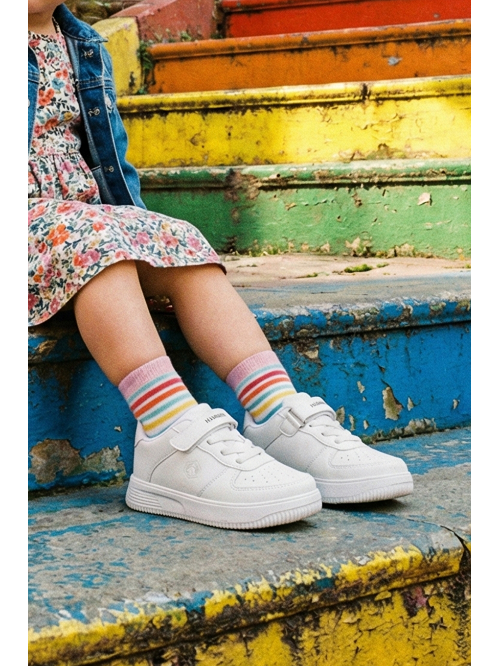 Gasella Beyaz Çocuk Spor Ayakkabı-6