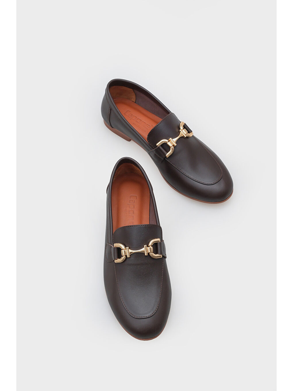 Kahverengi Cally Hakiki Deri Kadın Loafer-5