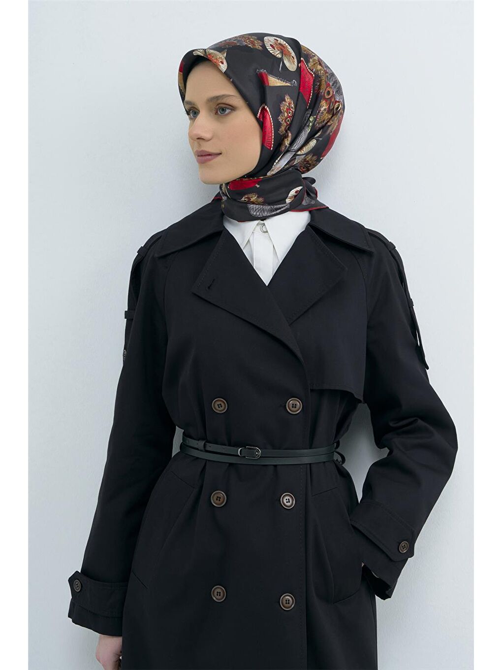 Karışık Saf İpek Sura Eşarp 9532D 84