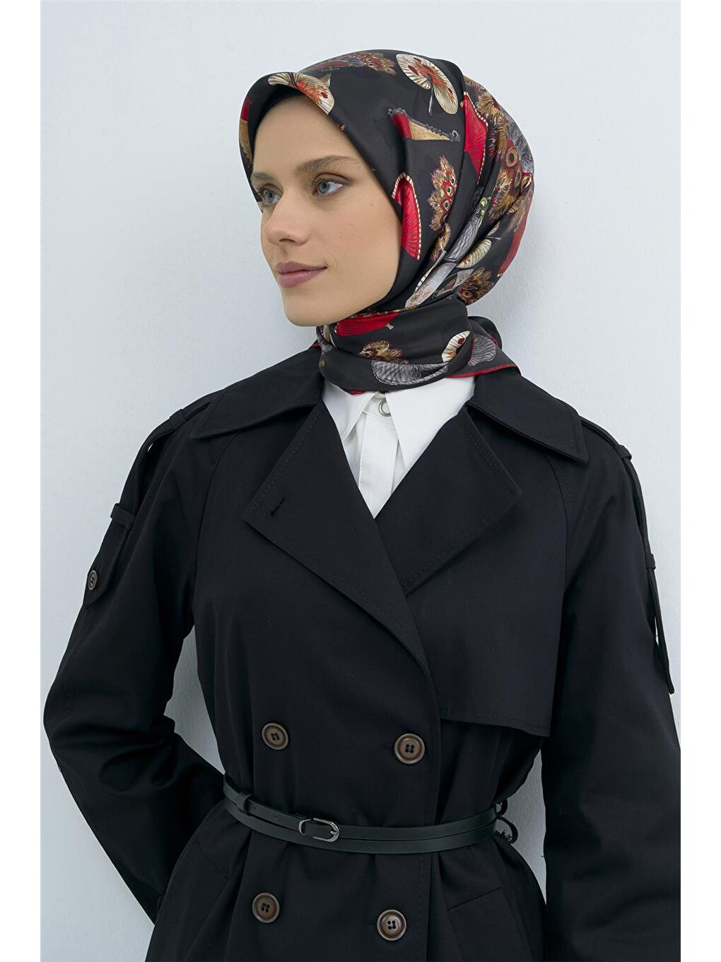 Karışık Saf İpek Sura Eşarp 9532D 84-1