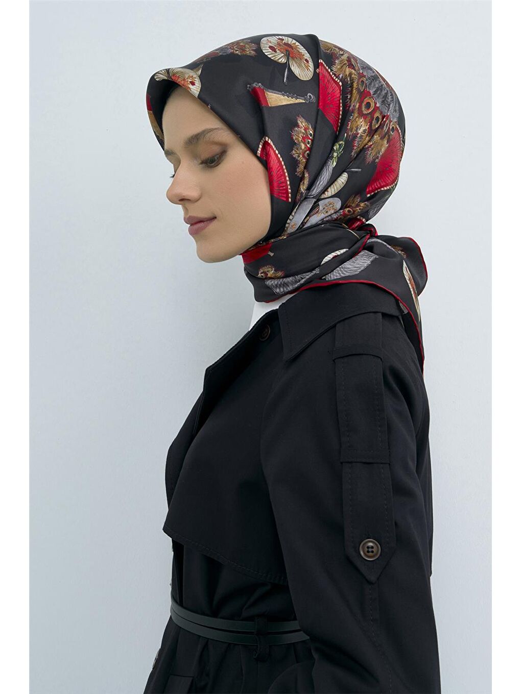 Karışık Saf İpek Sura Eşarp 9532D 84-2