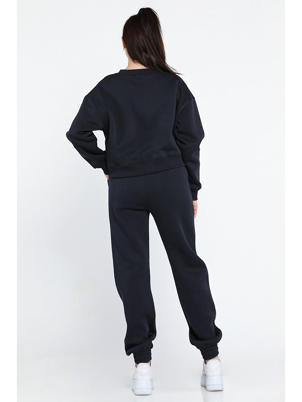 Lacivert Kadın Şardonlu Eşofman Takımı-2