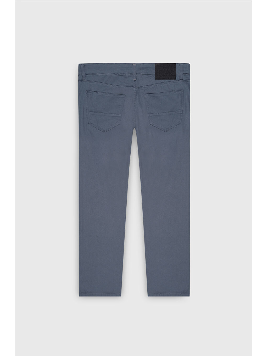 Erkek Gri-Mavi Comfort Fit Rahat Kesim Pamuklu Armürlü 5 Cep Greensboro Pantolon-3