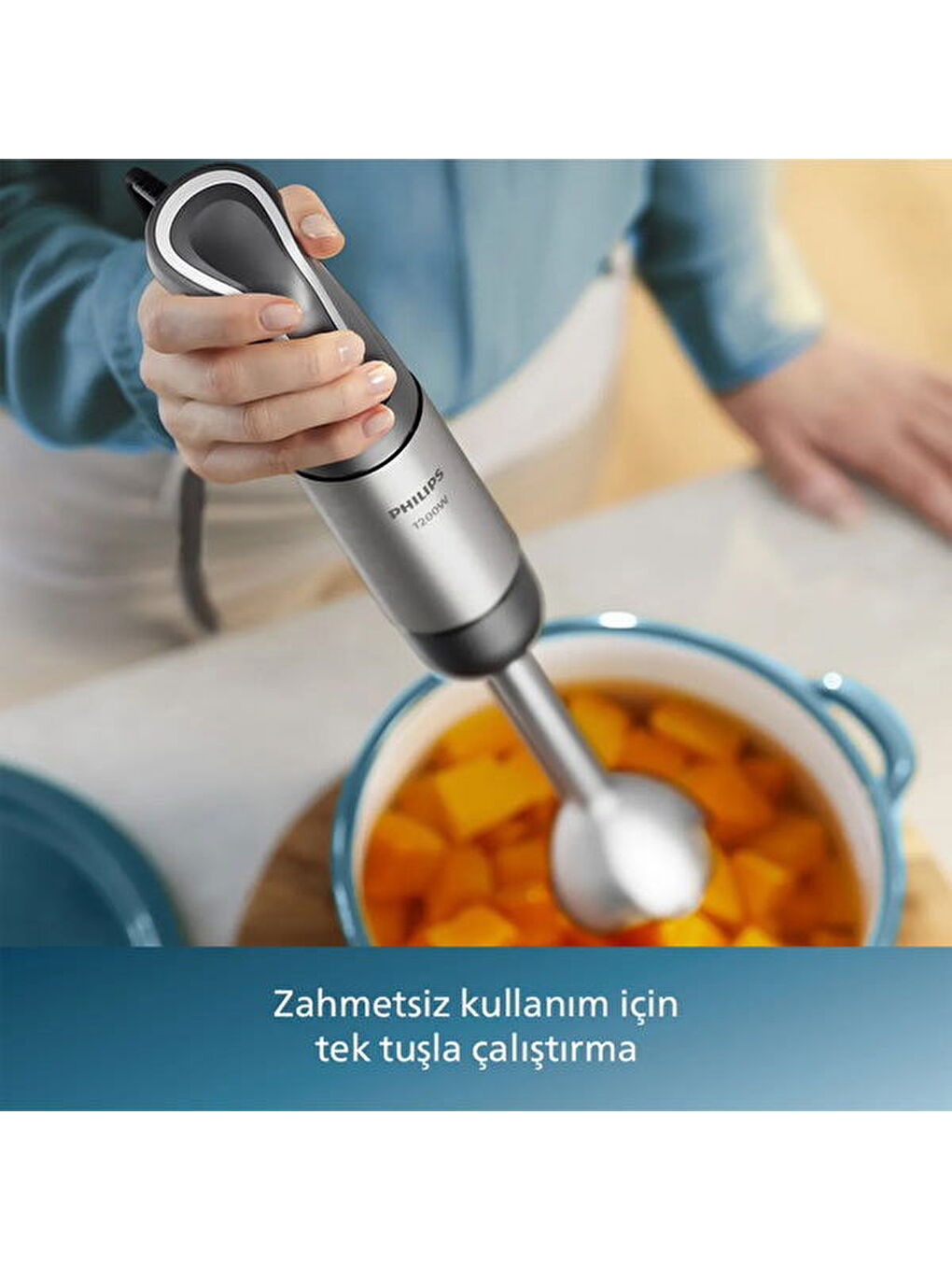 5000 Serisi HR2695/00 El Blenderi - Siyah / Inox - 1200 Watt-5