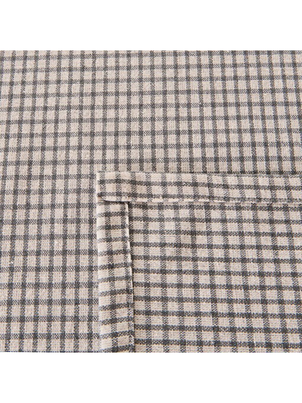 Soft Pötikareli Masa Örtüsü - Gri - 140x200 cm-1