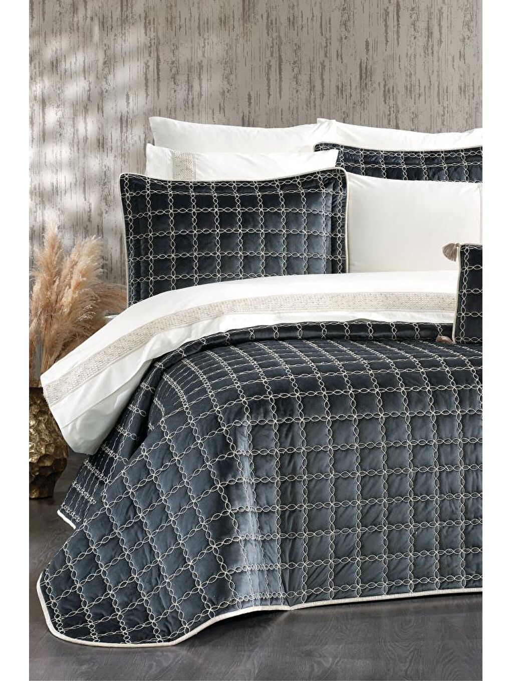 Merry 10 Parça Çeyiz Seti Antrasit