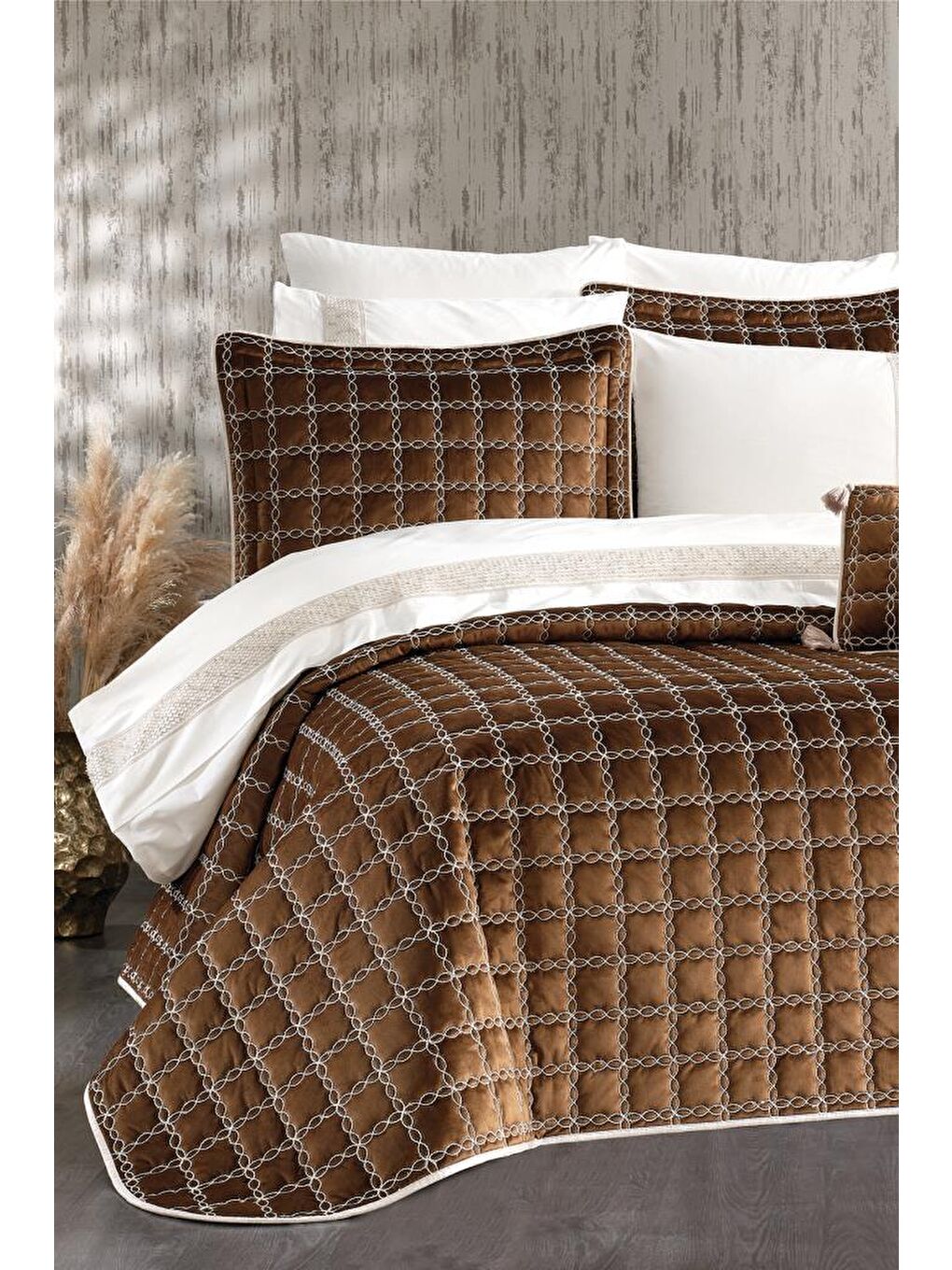 Sarı Merry 10 Parça Çeyiz Seti Altın