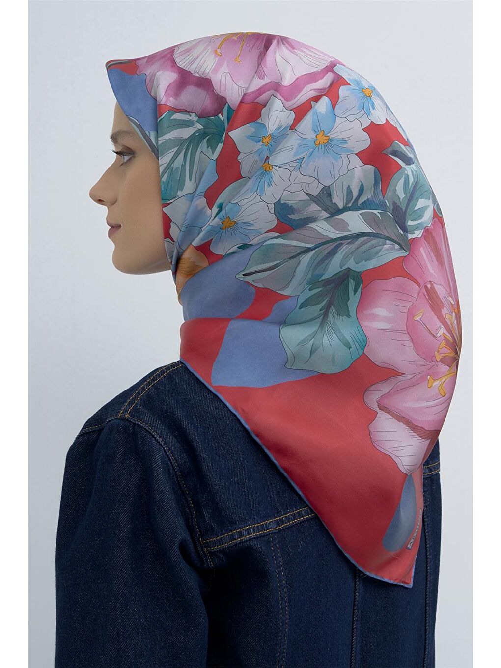 Karışık Saf İpek Sura Eşarp 9529D 84-2