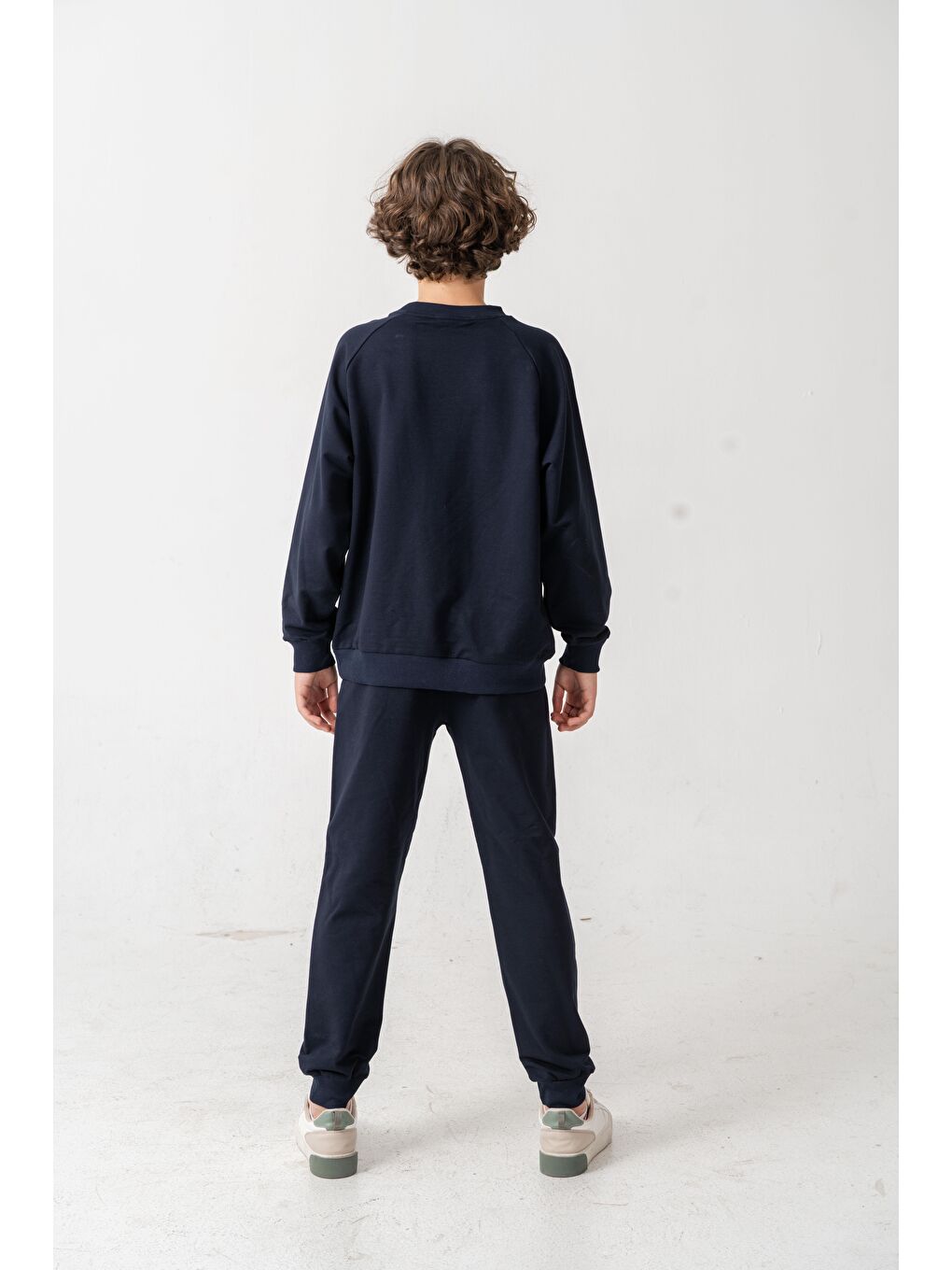 Lacivert 1984 Champ Aplike Nakışlı Baskılı Erkek Çocuk Alt Üst Eşofman Takımı-4