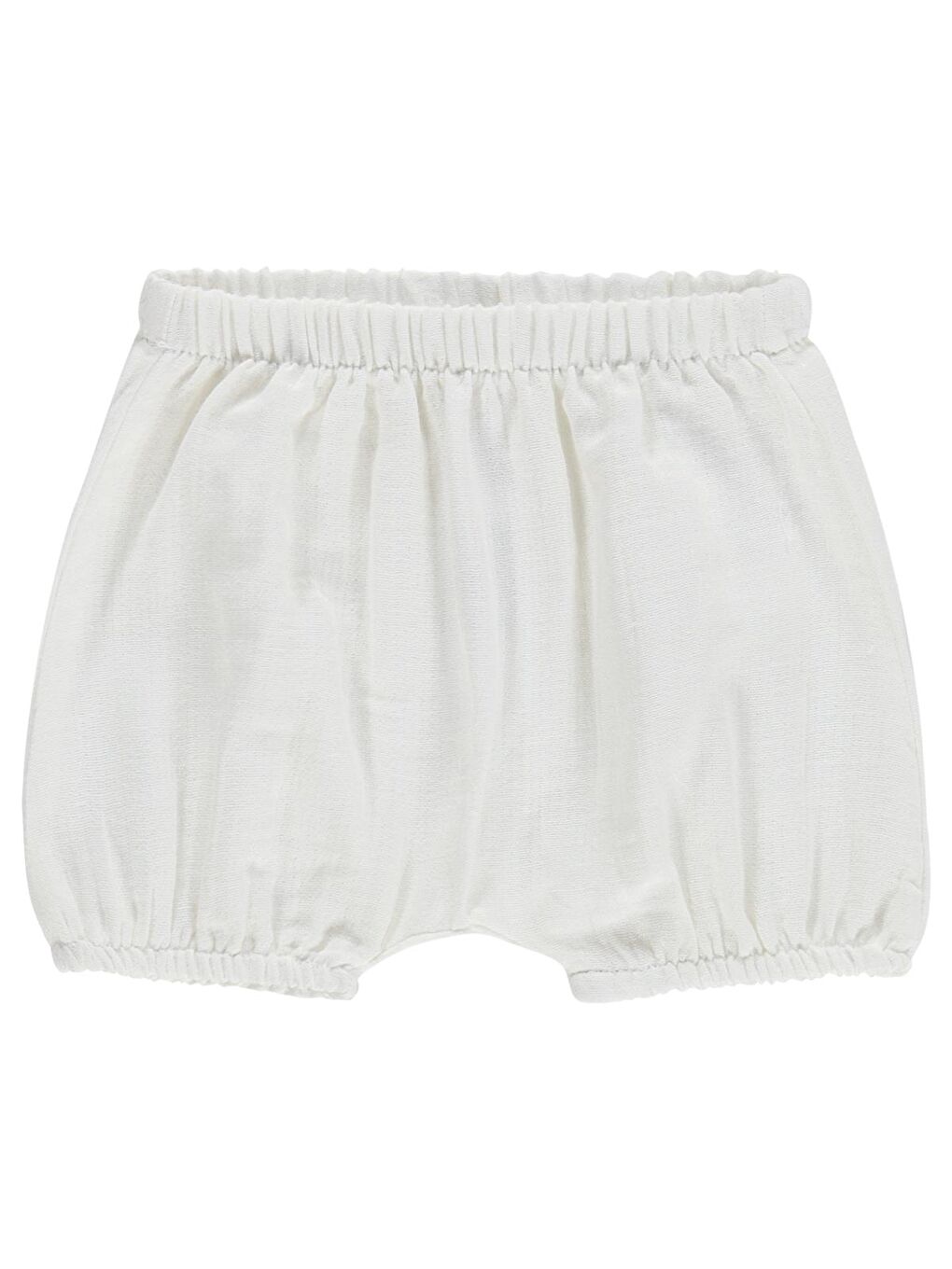 Baby Müslin 3-12 Ay Şort - Ekru 12-18 Ay