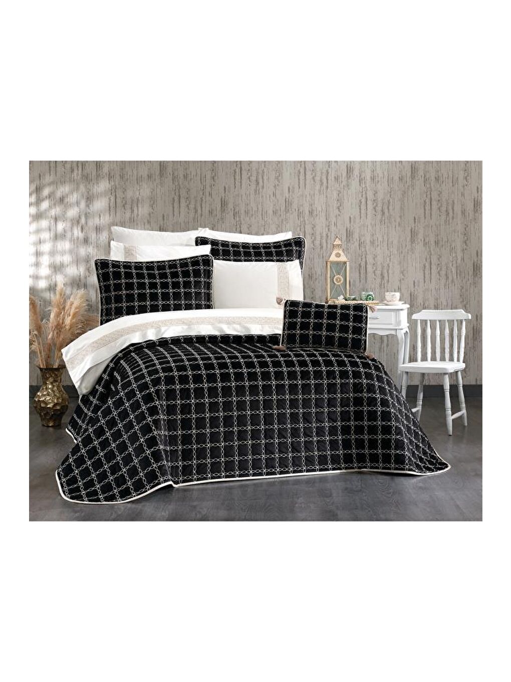 Merry 10 Parça Çeyiz Seti Siyah-1