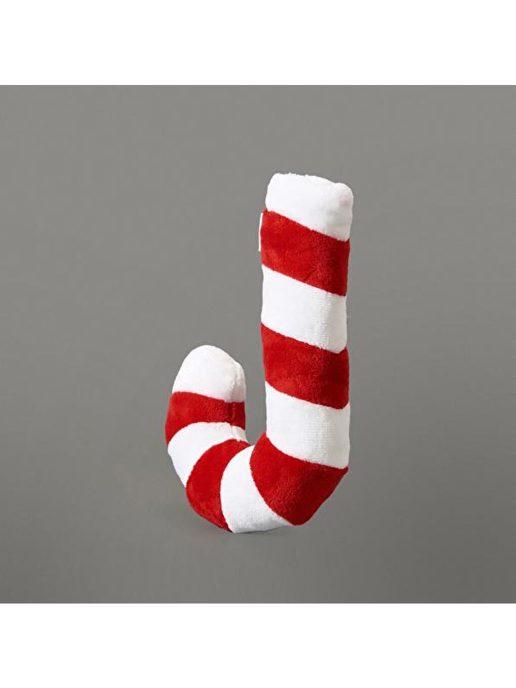 Soft Baston Şeker Figürlü Yastık - Kırmızı / Beyaz - 18x28 cm-2