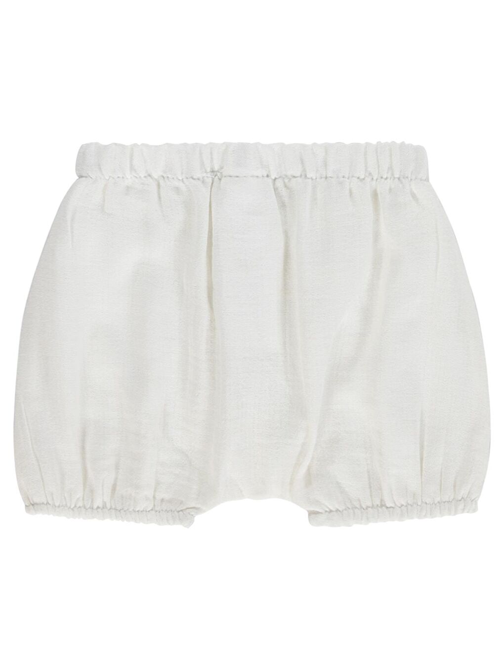 Baby Müslin 3-12 Ay Şort - Ekru 12-18 Ay-1