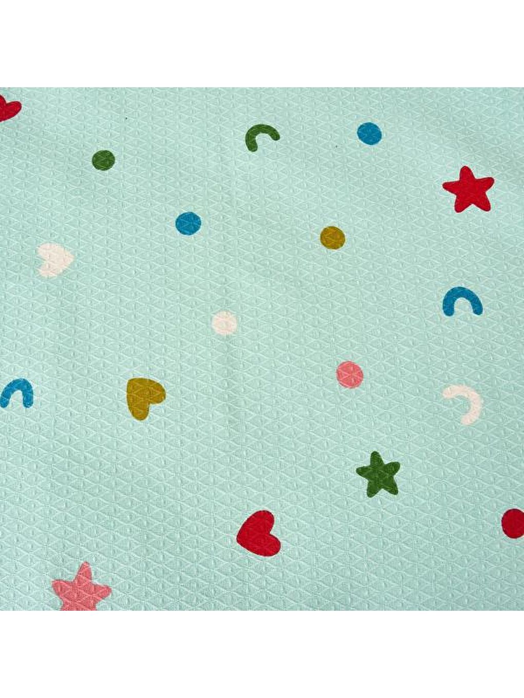 Soft Aurantium Çift Kişilik Pike Takımı - Yeşil-3