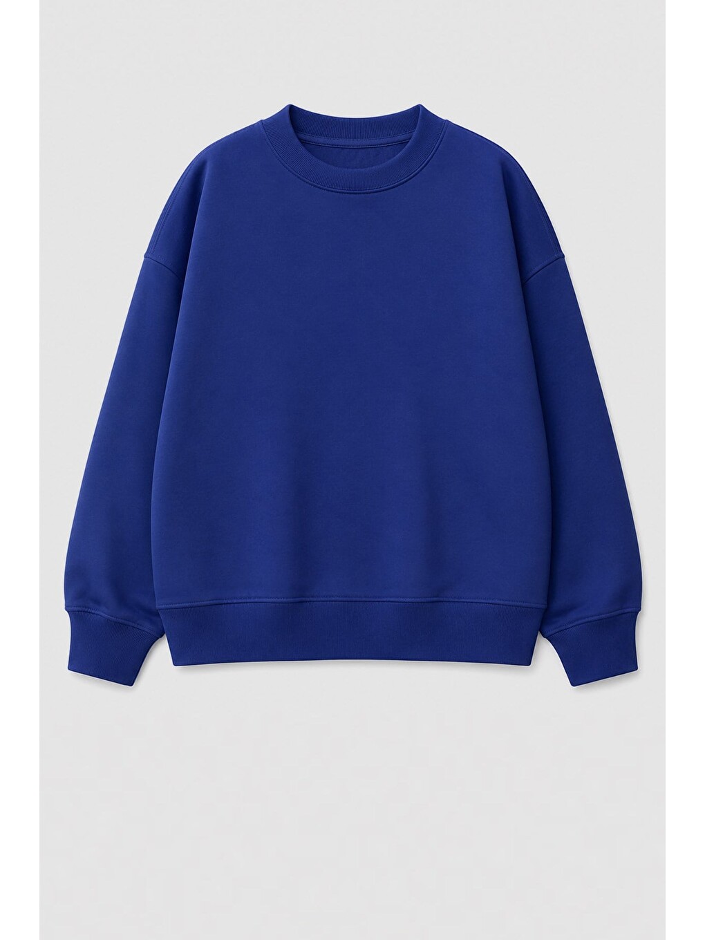 Lacivert Erkek Çocuk 3 İplik Kumaş Araba Baskılı Pamuklu Sweatshirt-1