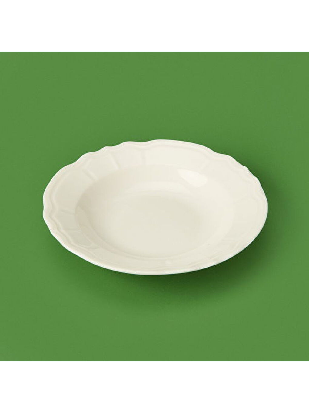 Ekru Tiffany Yemek Tabağı - Krem - 21 cm-1