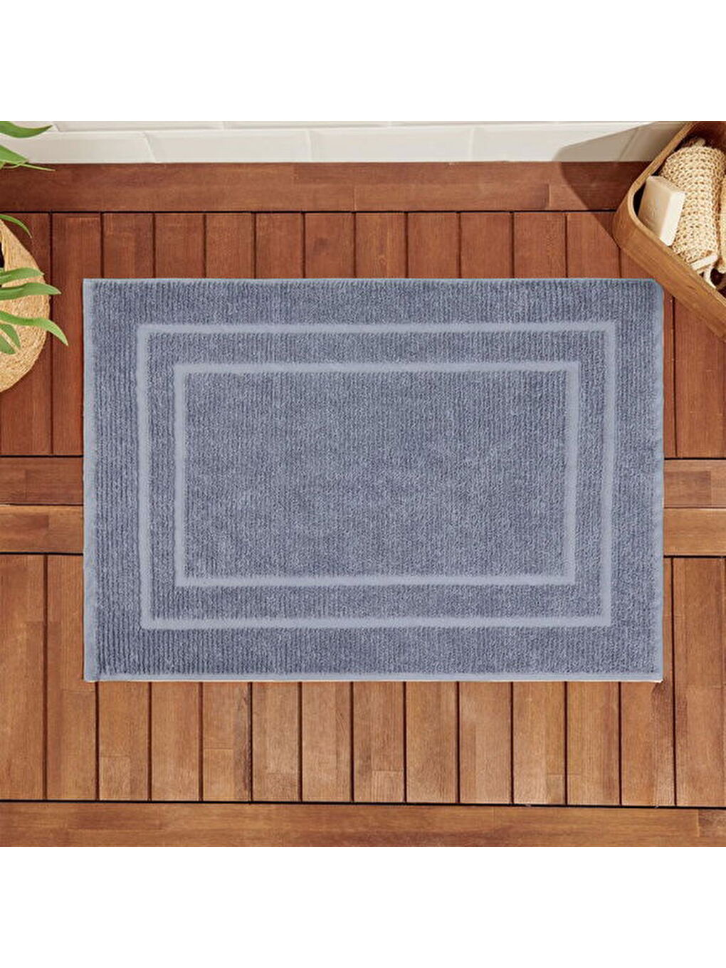 Evidea Soft Premium Ayak Havlusu - Mavi - 50x70 cm