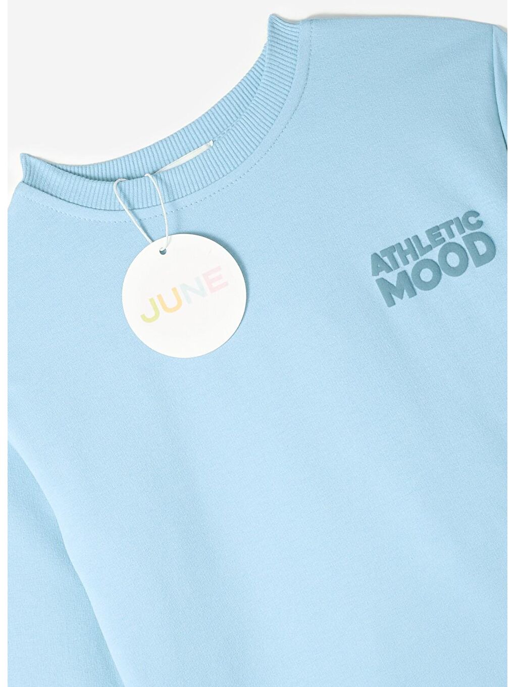 Mavi Çocuk Slogan Baskılı Sweatshirt ve Eşofman Altı 2li Takım-3
