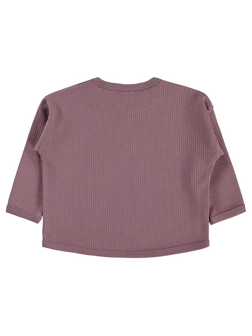 Kahverengi Baby Oturan Kedi Baskılı 6-18 Ay Sweatshirt - Kahve 12-18 Ay-1