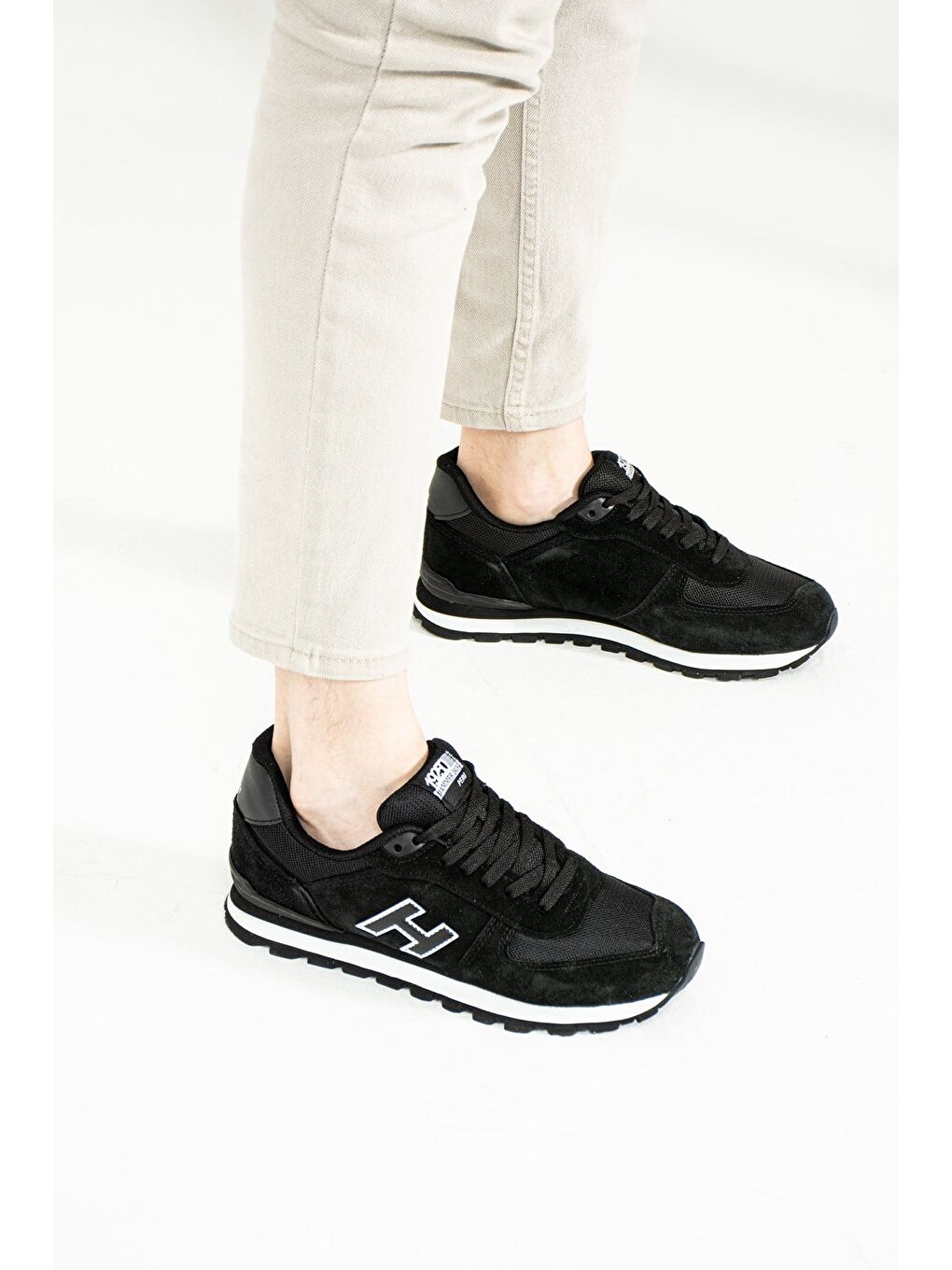 Peru Hakiki Deri Siyah Erkek Spor Ayakkabı-3